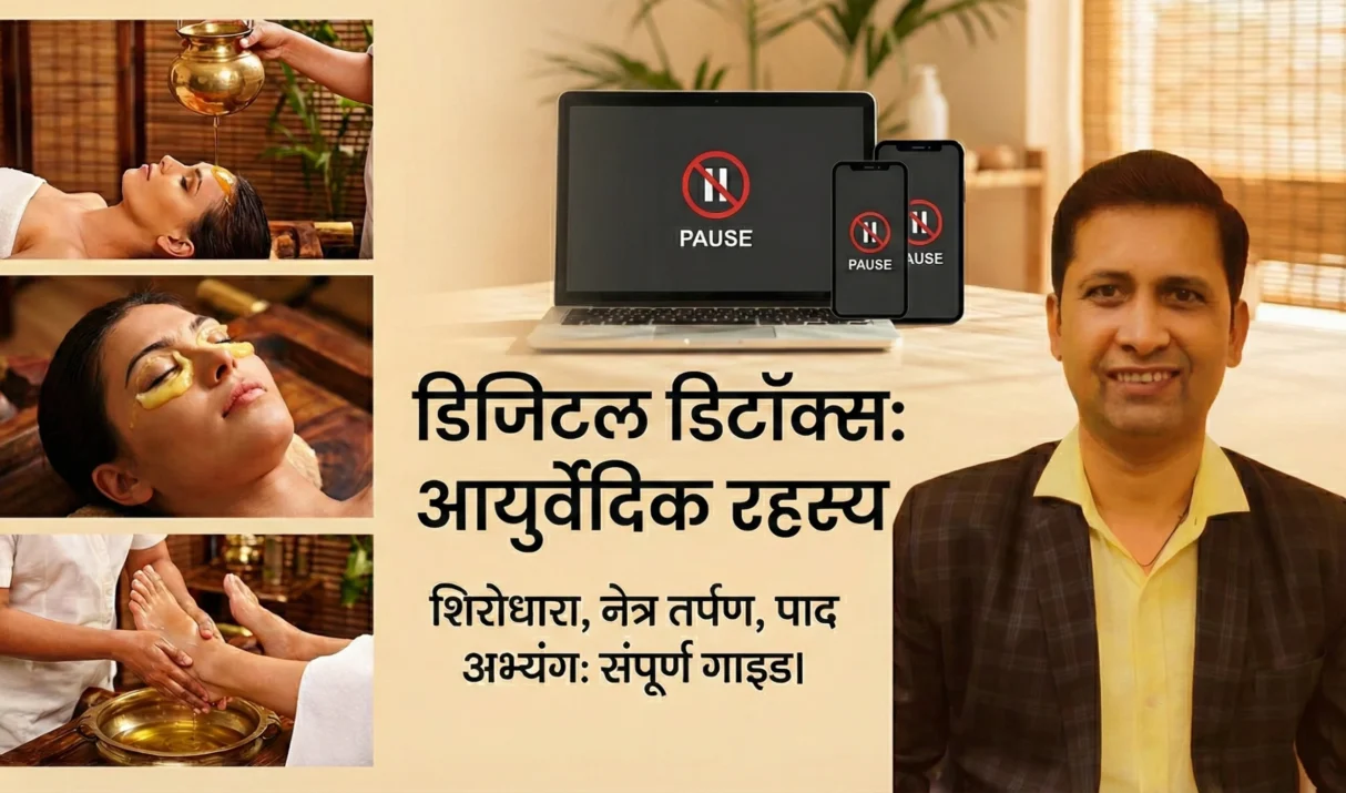 Ayurvedic Digital Detox: Shirodhara, Netra Tarpan & Padabhyanga for Screen Fatigue
